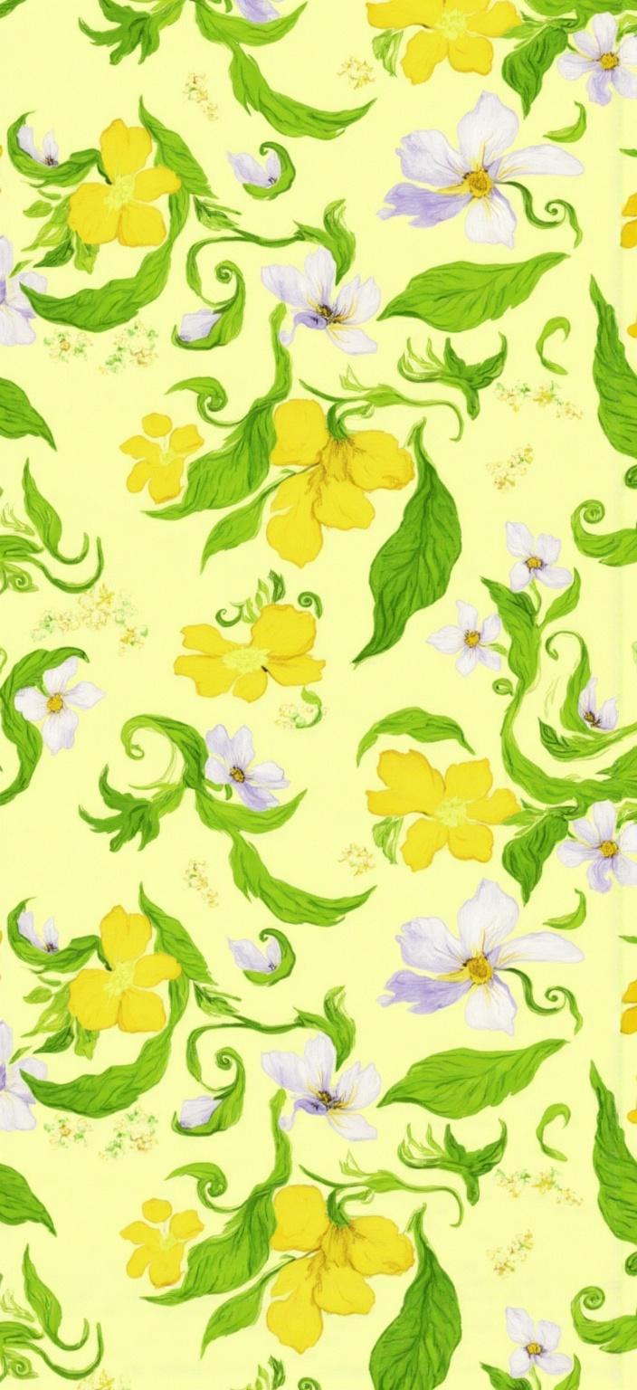 van_gogh, Create a vibrant and dynamic digital wallpaper featuring watercolor lemons and delicate blossoms set against a soothing pale yellow background. This fresh and cheerful pattern is crafted in a style characterized by intense color and dynamic brushwork, inspired by the vivid and rich colors applied in thick, impasto layers that capture a sense of movement and emotional depth. The composition is both bold and expressive, incorporating complementary color contrasts—such as deep purples and bright yellows—to heighten the visual impact and intensity. 

The lemons and blossoms are depicted with energetic and loose brushstrokes, forming swirling, curly patterns that resemble flames, imbuing the image with rhythmic motion and life. This vibrant portrayal is further enhanced by vigorous, linear patterns that weave through the composition, creating a sense of urgency and raw emotion, while maintaining a clean, precise alignment suitable for a crisp print on digital wallpaper. The overall effect is both deeply personal and universally compelling, transforming any space with its lively and dynamic presence.
