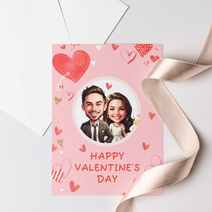 Valentine’s Card with Matching Stickers